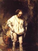REMBRANDT Harmenszoon van Rijn A Woman Bathing in a Stream china oil painting artist